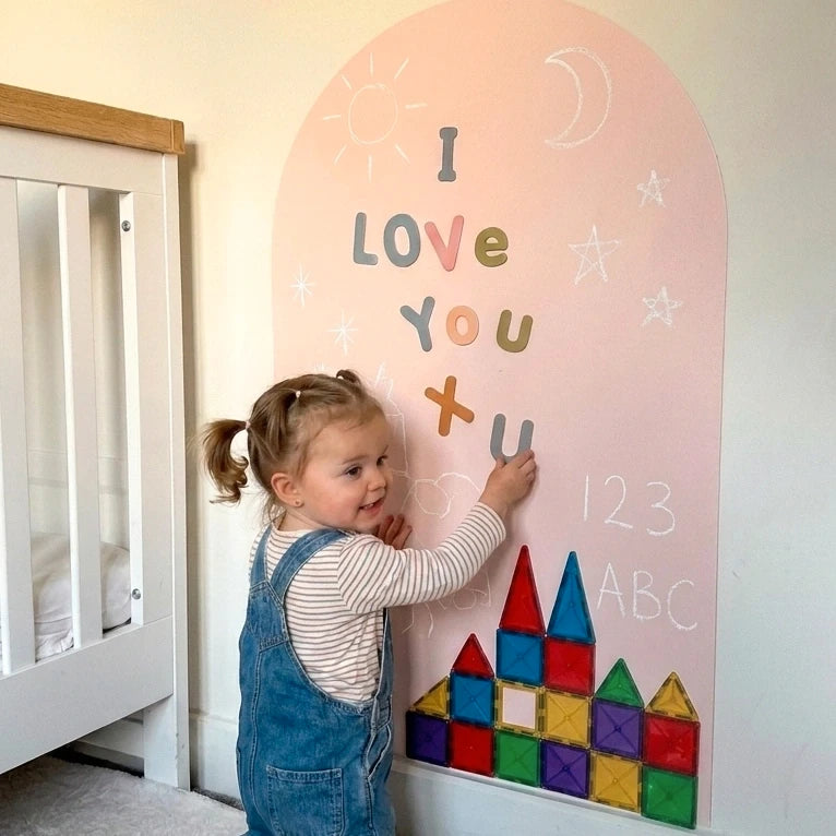 Removable Magnetic Arch 3-in-1 Chalk Board Wall Sticker