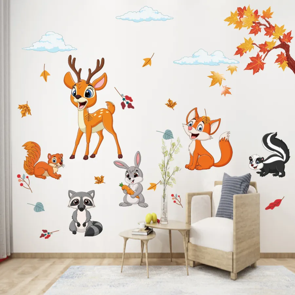 Forest Animals Nursery Wall Sticker