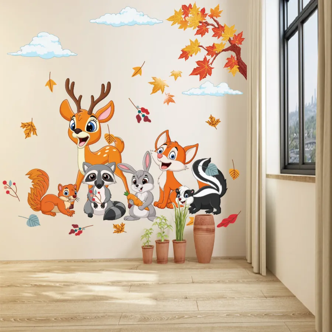 Forest Animals Nursery Wall Sticker