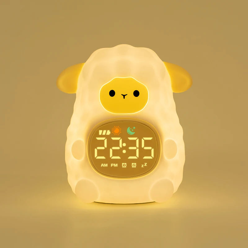 Glow Buddies - Squishy Sheep Night Light & Alarm Clock