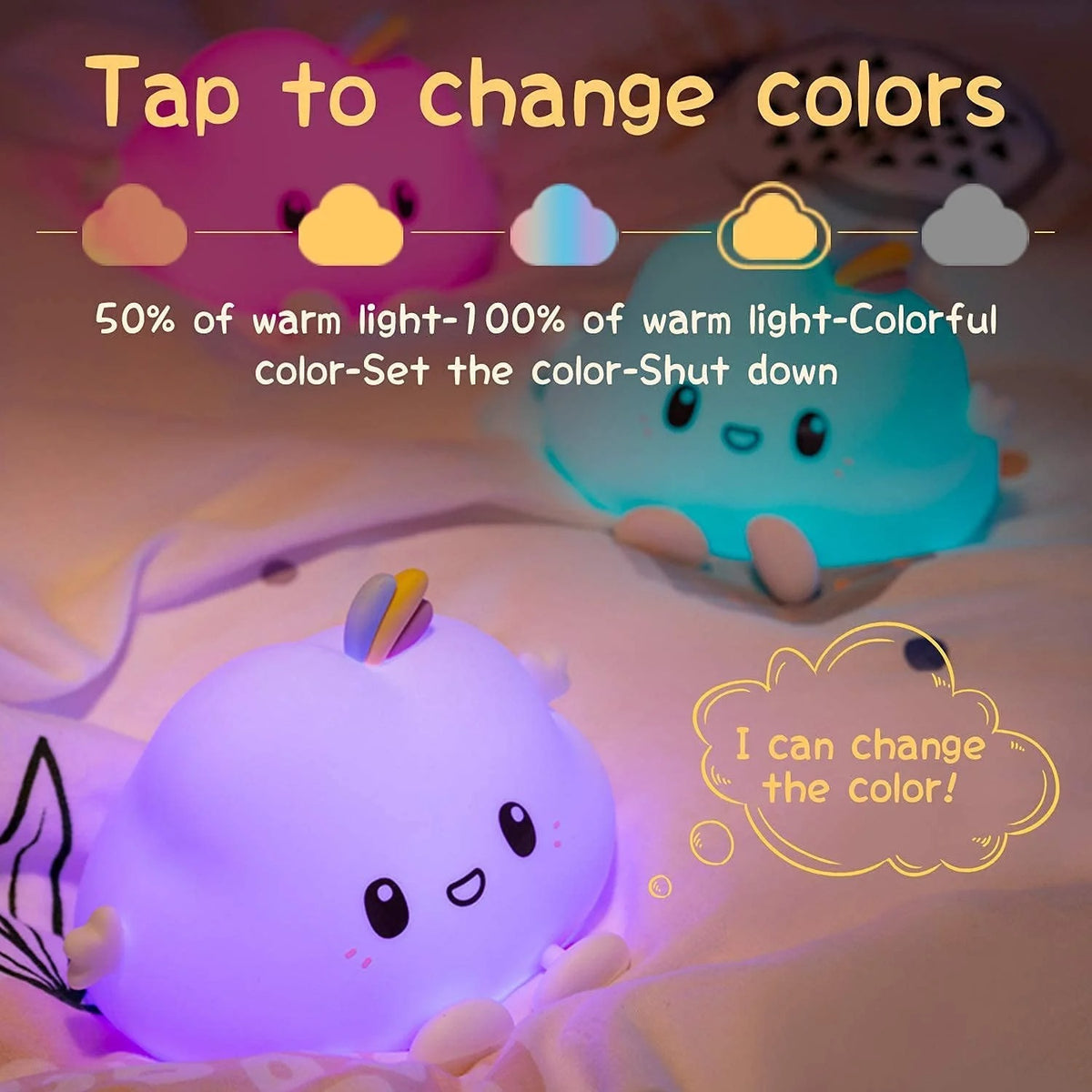 Glow Buddies - Squishy Little Cloud Night Light